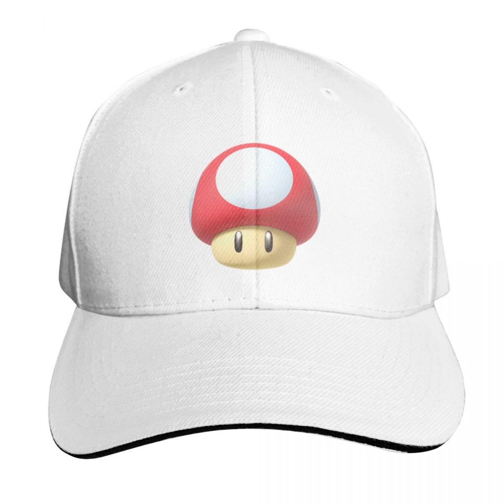 red mushroom sticker Baseball Cap Hat Unisex Golf Wear Golf Hat Unisex Golf Baseball Unisex Womens