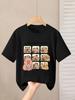 Children's Clothing Capybara Graphic T Shirts Short Sleeve Tops Tee Summer Kids Clothes Crew Neck T-Shirts Fashion Child T-Shirt