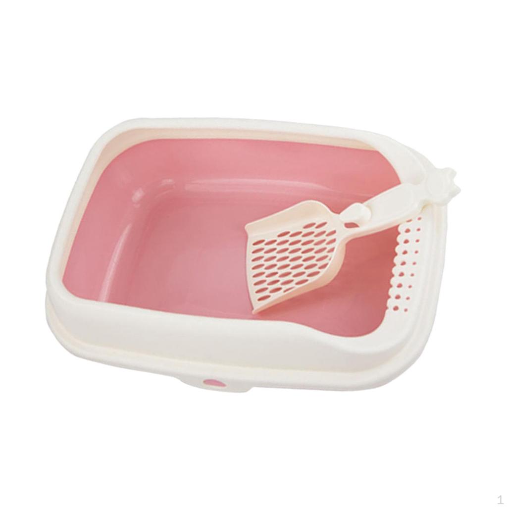 Открытый лоток для кошек Kitty Tray Горшок Туалет Подкладка для кролика