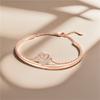 New 925 Silver Rose Gold Double-layer Heart Bracelet Chain Link Women Bracelet Birthday Festival Jewelry Gifts