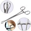 Disposable Professional Tool Open Triangle Forceps Body Jewelry Tool Stainless Steel Piercing Clamp