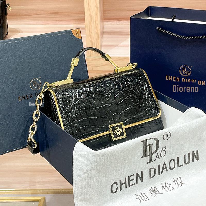 2024 Summer Women's Handmade Genuine Leather Crossbody & Shoulder Bag - Light Luxury, High-End Commuter Style