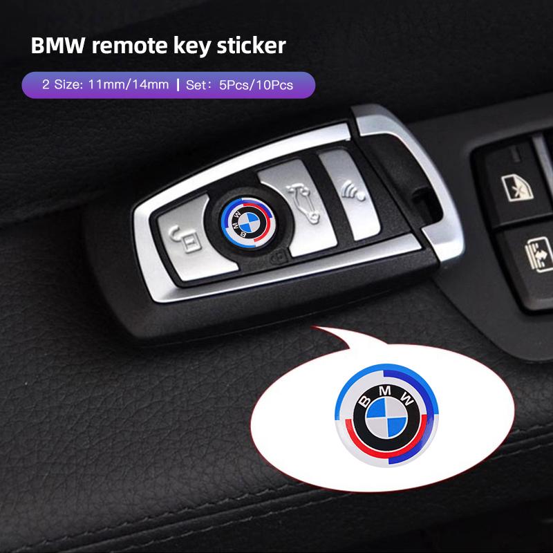 Для BMW M E46 E90 E60 Автомобильный Стикер на Ключ с Дистанционным Управлением Алюминиевый Значок Декоративная Наклейка Для BMW E46 E90 E60 F30 F10 E39 E36 F20 G20 G30 E92 E87 E91 X5 E70 F11