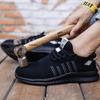 Рабочая защитная обувь, летние дышащие мужские легкие рабочие защитные туфли, кроссовки, рабочая обувь с защитой от проколов, мужская обувь со стальным носком