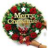 Designer Christmas Wreath for Front Door, Christmas Decorations Items (Green Pine, 15Inch Diameter)