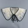Fashion Scarf Fake Collar Shirt Women Detachable Collar Lace Neckline Women False Collar Tie White Faux Col Clothes Accessories