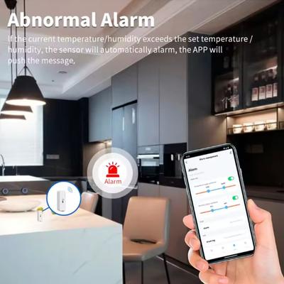 Датчик температуры и влажности Tuya Zigbee Внутренний гигрометр Термометр Приложение Smart Life Удаленный монитор Совместим с Alexa Google