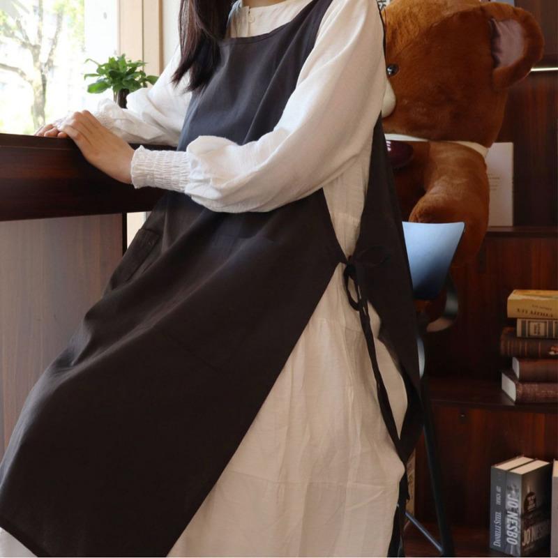 New Fashion Kitchen Aprons for Woman Men Grill Restaurant Bar Shop Cafes Beauty Nails Studios Uniform Chef Work Apron
