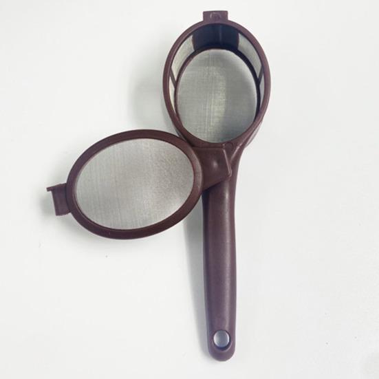 Совок для кофе, воронка, многоразовый сетчатый фильтр, кофеварка из нержавеющей стали, можно мыть в посудомоечной машине, портативный дуршлаг