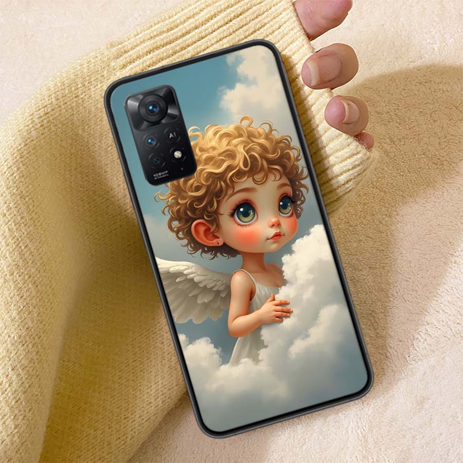 Beautiful AngelClmj Beautiful Angel Phone Case For Redmi Note 13 14 15 Pro Plus 12 13C 12C 15C 9 10 10C 9T 9C 9A TPU Soft Cover