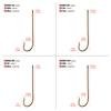 Crucian Carp Hook Has Barbs 100pcs/box Long Handle Sleeve Hook