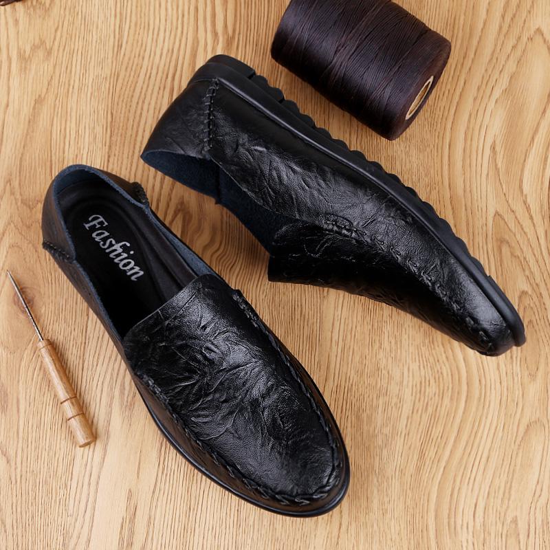 Итальянская мужская обувь повседневные мужские мокасины кожаные мокасины дышащие мягкие туфли-лодочки Zapatos Hombre легкие дышащие
