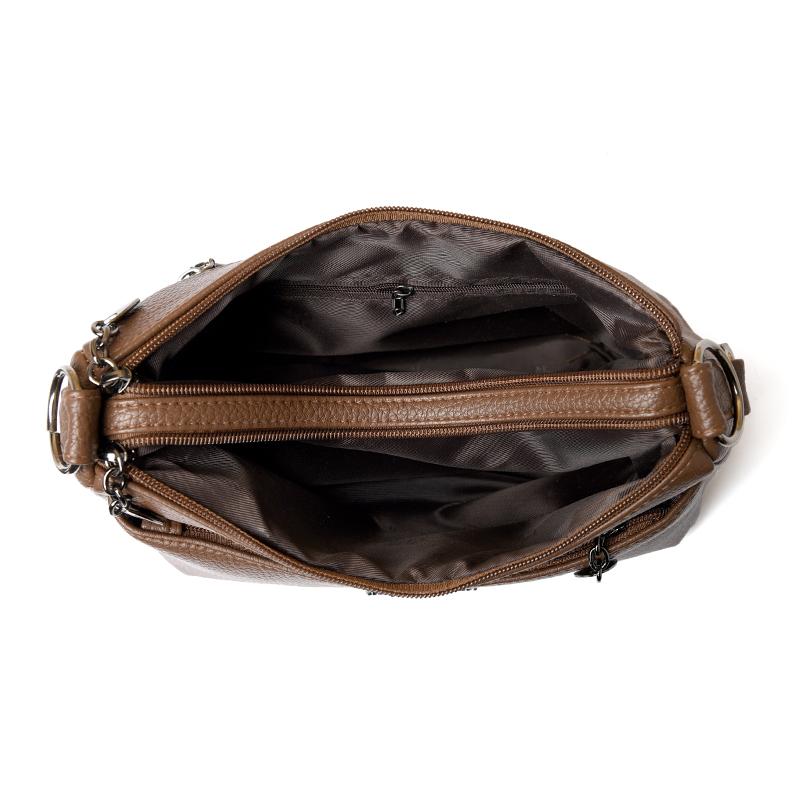 Женская сумка через плечо из ПУ большой вместимости