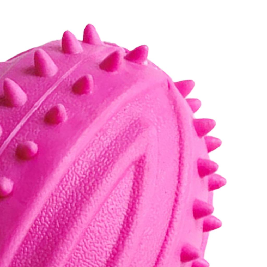 Dog Rugby Ball Toy Bite Resistant Teeth Grinding TPR Interactive Dog Chewing Toy for Small Dogs