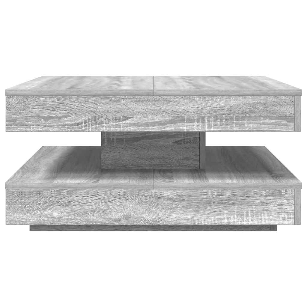 Rotating Coffee Table 360 degrees  Swivel Grey Sonoma 70 x 70 x 34.5 cm
