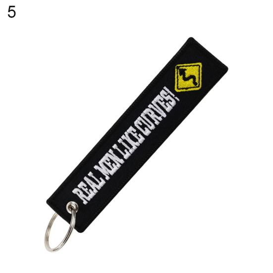 Следуй за мной, потяните, чтобы извлечь бирку с вышивкой, автомобильный брелок для ключей, держатель для ключей, пенадант