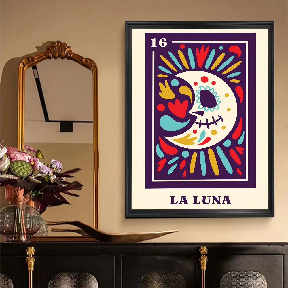 1 шт. Горячий Современный Граффити Мексиканский Скелет Мексика LA DAMA Скандинавский Постер Плакаты Дом Комната Бар Кафе Декор Искусство Настенная Живопись Картина