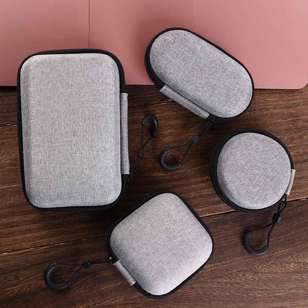 Мини Сумка для хранения наушников, Аксессуар, EVA, на молнии, Защитная сумка для зарядного устройства, Сумки для хранения наушников