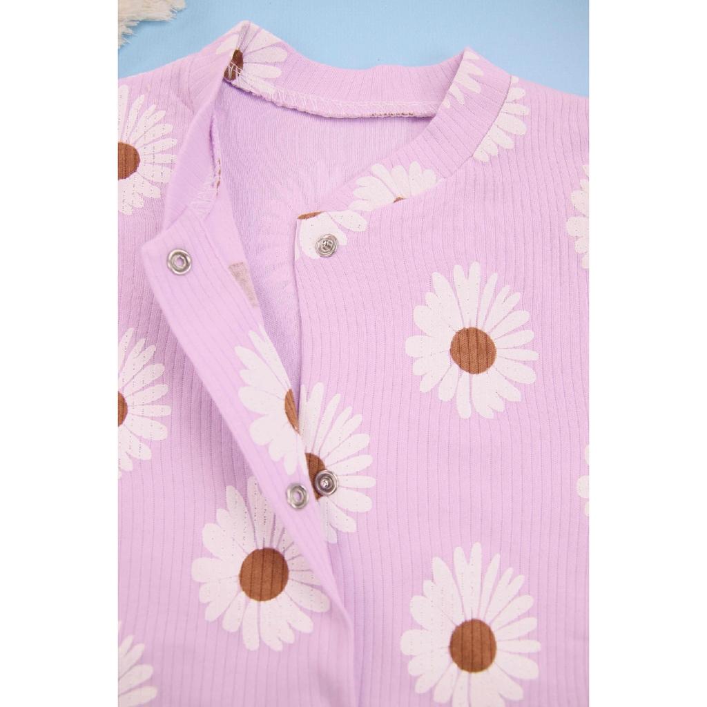 Бежевый Baby Baby Baby с принтом Daisy Baby Finding 100% хлопок