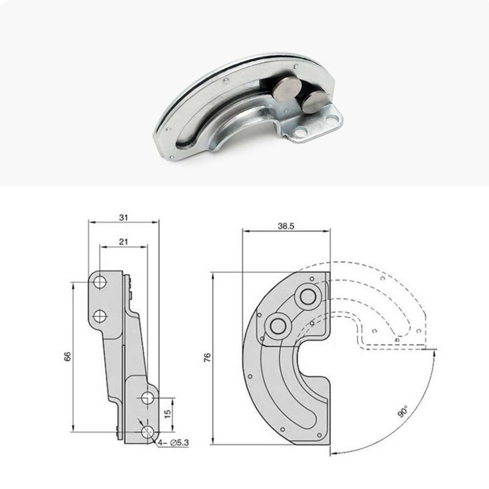 180 degrees Stainless Steel Hidden Hinge Window Accessories Sliding Limit Hinge Furniture Supplies