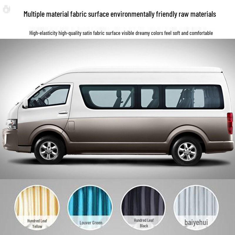 Sunshade Curtains and Tracks for Jinbei, Haishi, Jinlong, Kaige, and Foton G7 Vans
