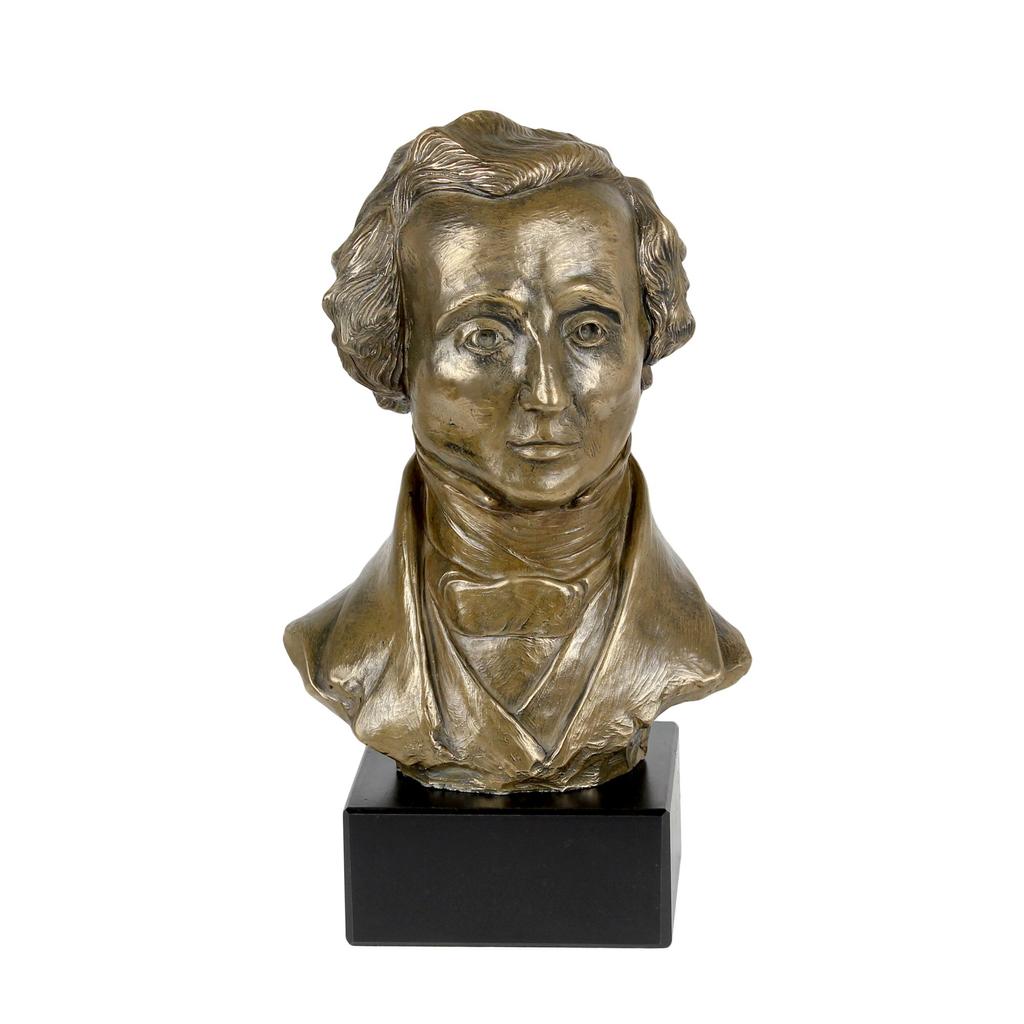 Felix Mendelssohn - marble bust, statuette of a famous person, decoration for office, school, and hotel by the Art-Dog brand