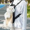 Pet Carrier Backpack Adjustable Pet Front Carrier for Hiking And Riding Portable Pet Legs Out Travel Bag for Cats Small Dogs