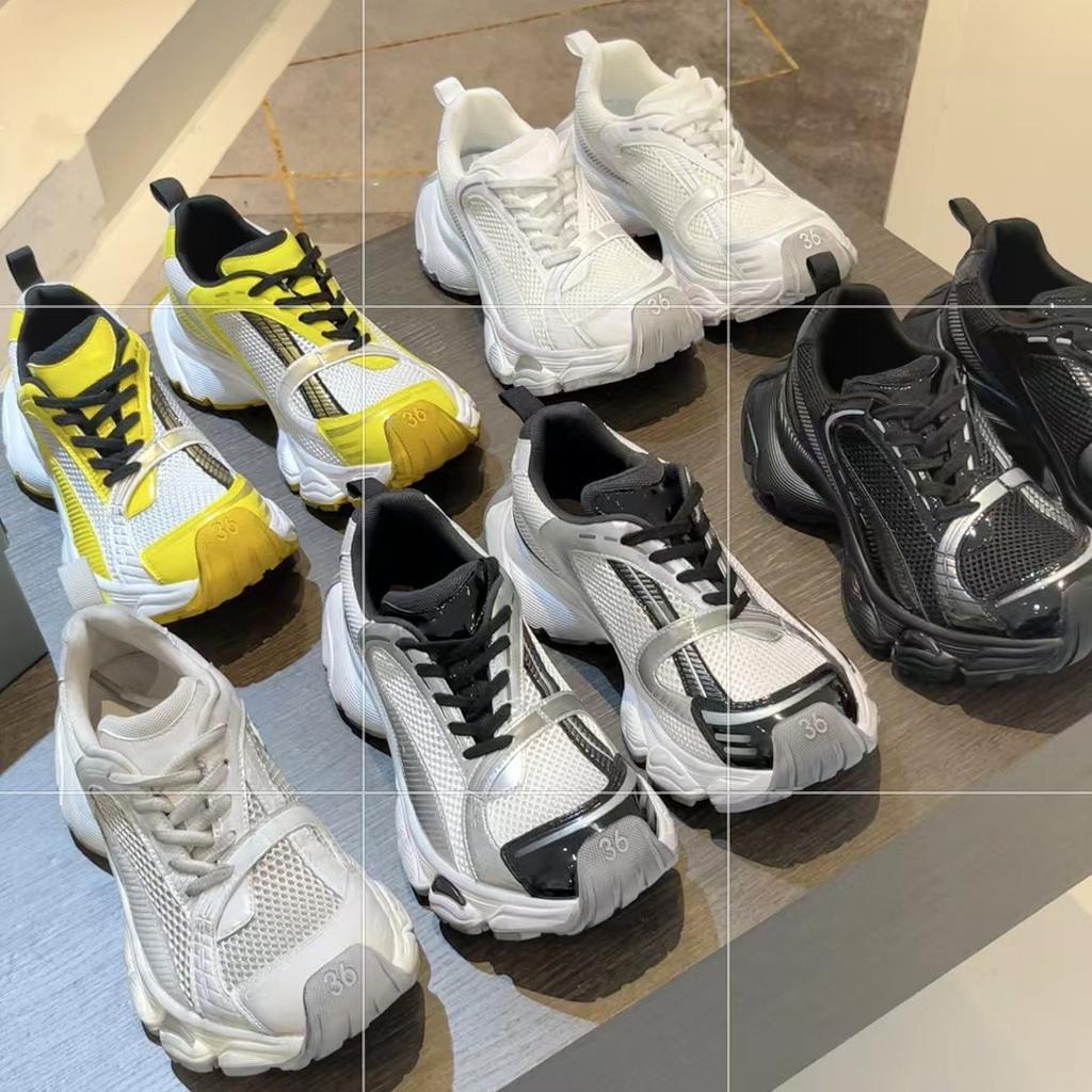 Cowhide Version~ 2025 Spring Niche Ann Showing Feet Little Dad Shoes Women's Thick-soled Leather Sports and Leisure Women's Shoes