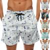 Fashion Men's Strapped Hawaiian Beach Fit Sport Casual Shorts Pants