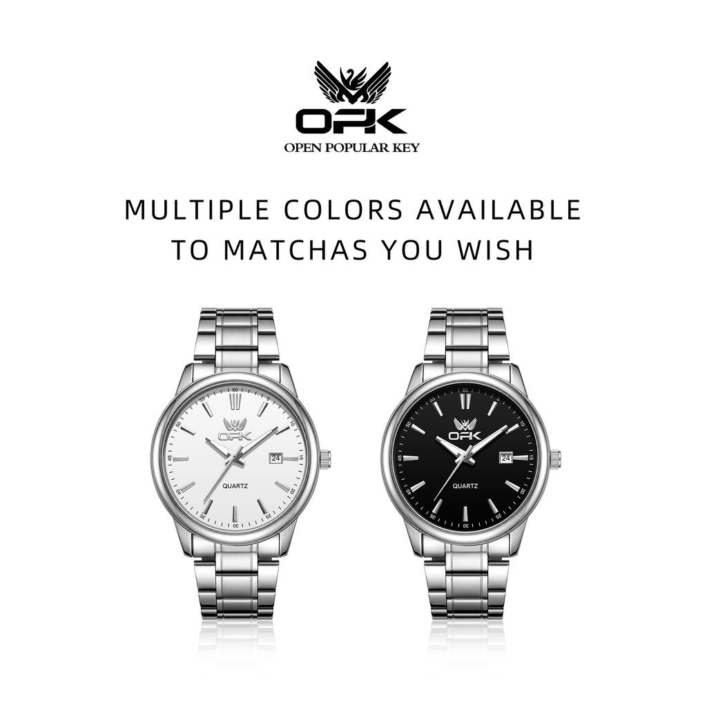 OPK Brand Watch Simple Business Calendar Quartz Watch Night Light Waterproof Men's Watch Men's Watch 6111