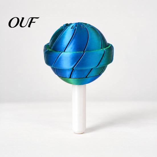 Snake Shape Lollipop Telescopic Fidget Toy, 3D Printed Retractable Sensory Toy for Stress Relief, Creative Parent-child Interactive Desktop Decoration