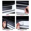 Car Trunk Rear Bumper Guard Stirps Carbon Fiber Protector Stickers for Cadillac STS Logo Door Sill Threshold Anti Scratch Strips