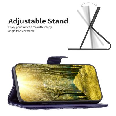 BINFEN COLOR BF Стиль-14 Для OnePlus 12R 5G/Ace 3 5G Чехол из ПУ кожи с подставкой Ударопрочный Защитный Чехол для Телефона