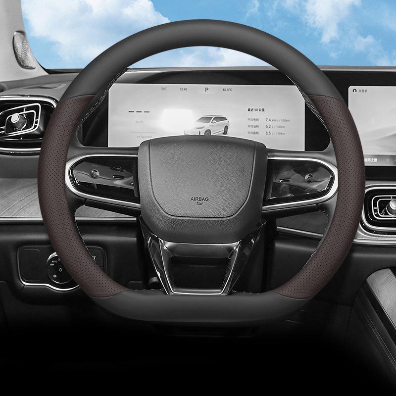 Высококачественная кожаная накладка-обмотка на руль автомобиля для Chery Fulwin T6 T9 T10 2026 2026 2026 Руль типа D