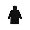 Levis Solid Color Letter Hooded Mid-Length Down Jacket Men Outerwear Black A3275-0000