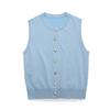 Французский пикантный стиль без рукавов вязаный жилет в рубчик