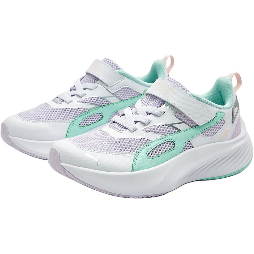 Puma Pounce Lite Om Ac Jr Удобные тренировочные спринтерские кроссовки Прочные Легкие Амортизация Низкий верх Кроссовки для бега Детские кроссовки 404325-03