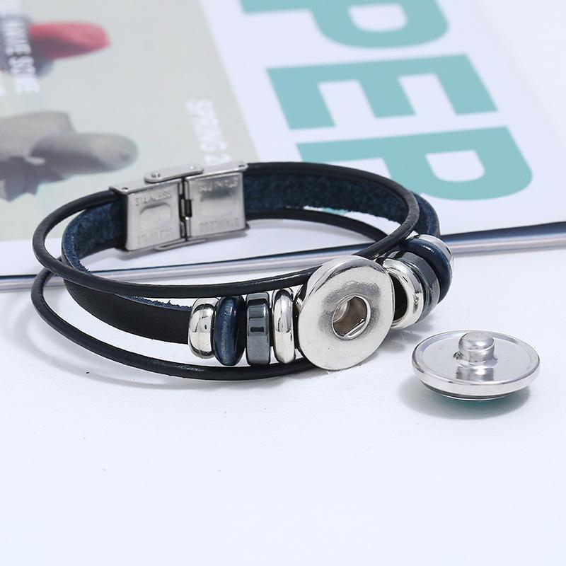 Multi Layer Constellation Leather Bracelet 12 Zodiac Sign Adjustable Fashion Jewelry for Unisex Gift Occasion