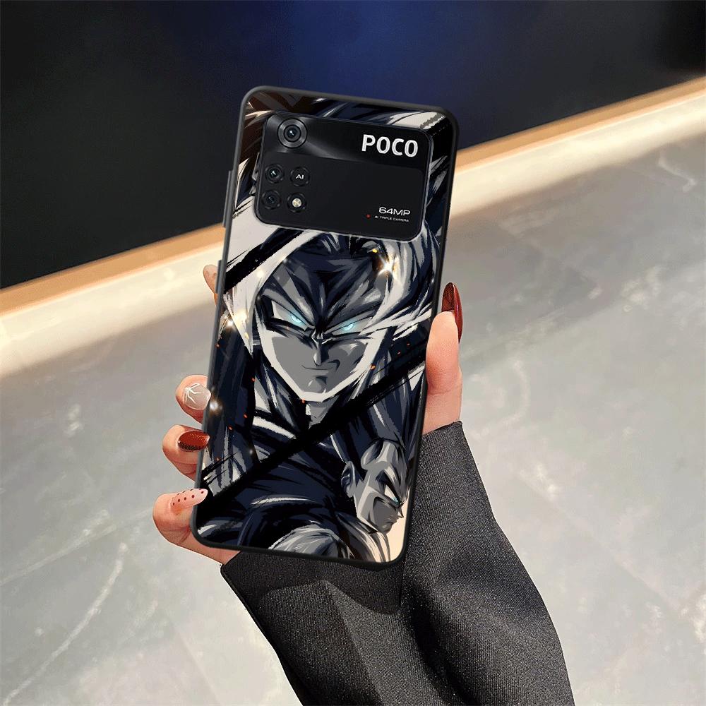 Case for Xiaomi Poco F8 F1 C71 X3 X4 X5 X7 Pro M3 M4 M7 Pro C61 M5 F3 C75 C50 Black Soft Phone Cover Dragon Ball Goku Handsome