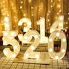 Alphabet Letter LED Lights Luminous Number Lamp Battery Warm Night Light for Home Wedding Birthday Christmas Party Decoration