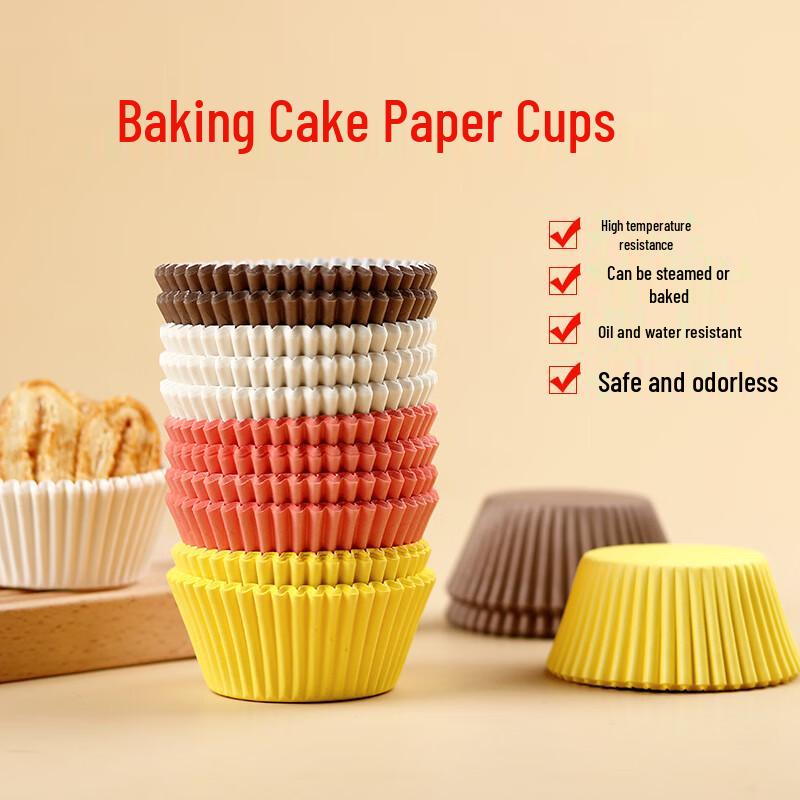 DYMAYKI High-Temperature Muffin & Cupcake Baking Paper Cups