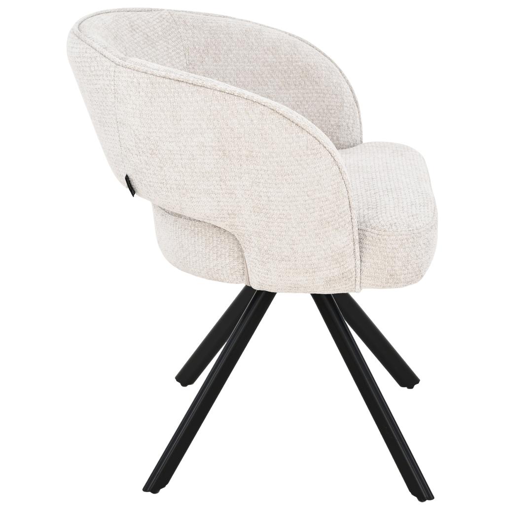 MIREA upholstered chair, beige fabric