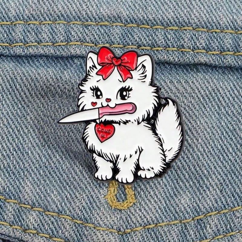 1 шт. Эмалевый пин «Счастливый плачущий кот с поднятым вверх большим пальцем», Милые значки с животными