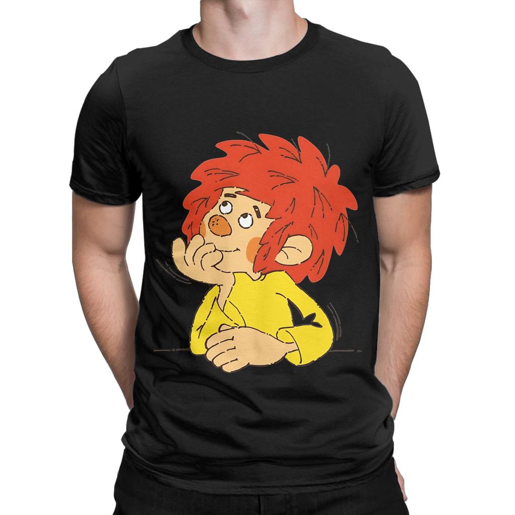 Pumuckl Думает Забавный Графический Хлопковый Футболка 100% Топы Pumuckl Футболки Для Унисекс