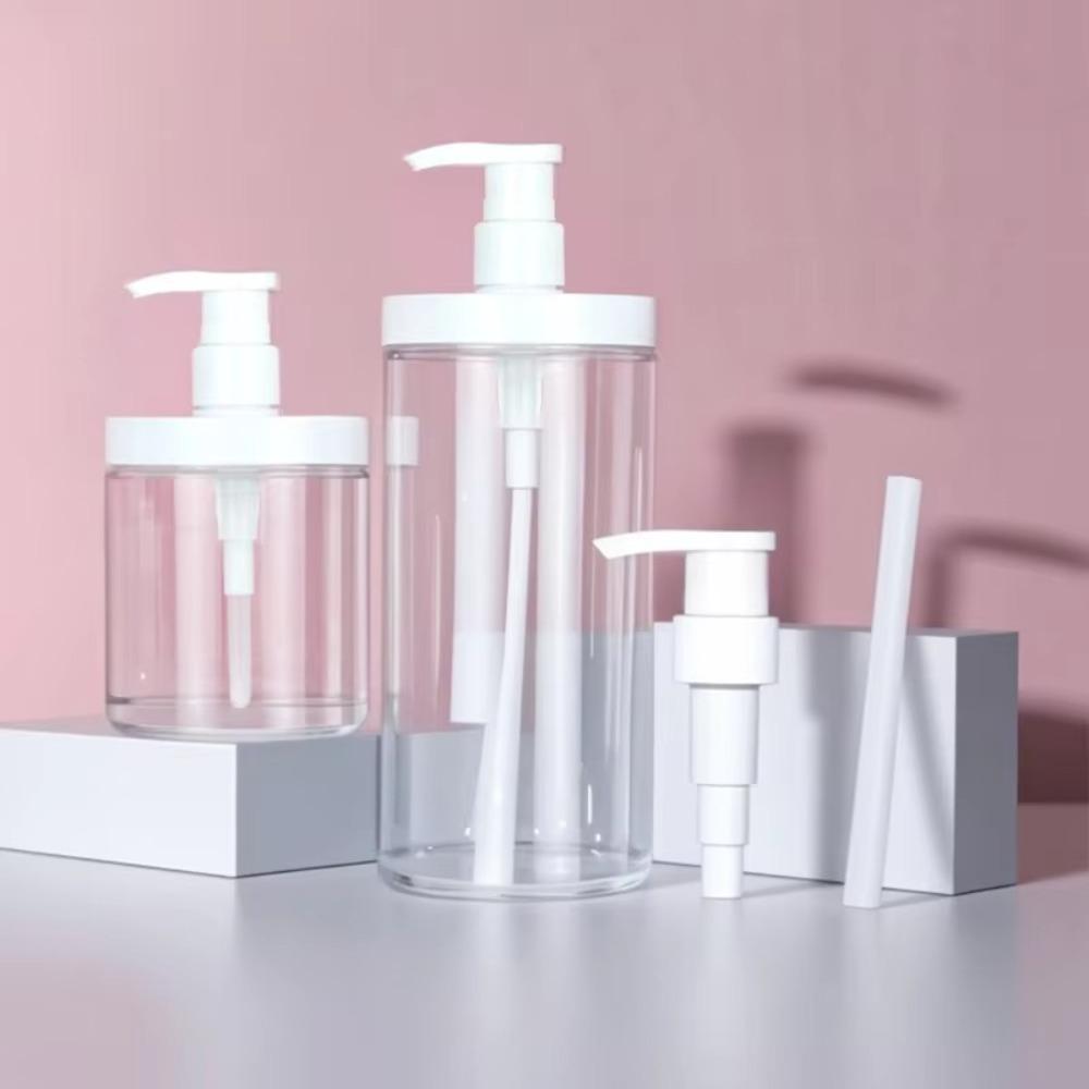 Large Capacity Pump Bottle Dispenser PET Shampoo Lotion Container Durable Press Bottle  Shower Gel