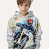 Kids Clothes Boys Hoodies Long Sleeve 3D Motorcyclist Print Children Spring Fall Clothes Casual Stylish Outdoor Boy Clothes Tops