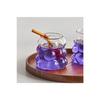 Heat Resistant Borosilicate Glass Grape Cup - Embossed Coffee And Presentation Cup