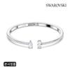 [Authentic Product from headquarters/Free Shopping Bag] Mesmera Rhodium Bangle Bracelet M 5556912