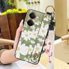 Silicone Back Cover Phone Case For Realme P3 Ultra 5G Protective Oil Painting Soft Case Fashion Design Anti-dust Lanyard