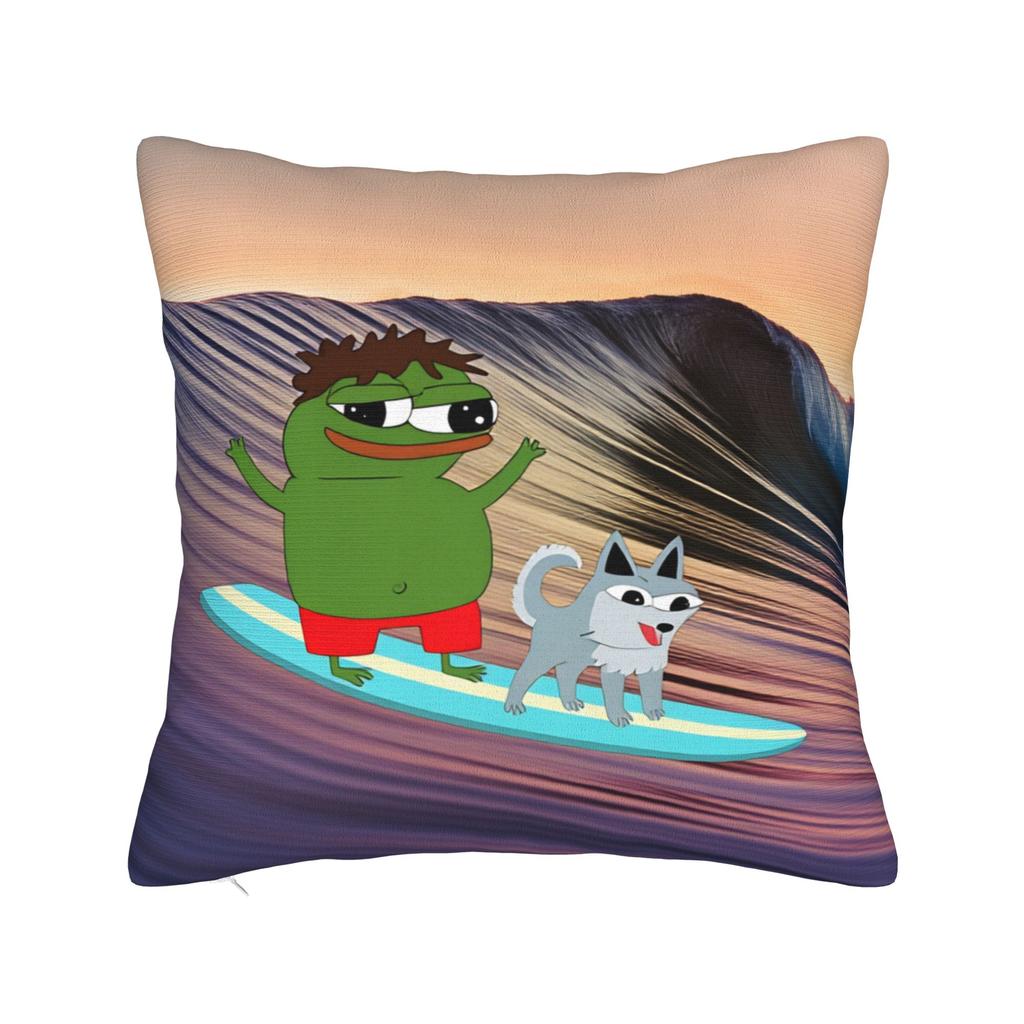 Pepe the Frog Pillow Case  Soft Pillow Cover Funny Pillowcases For Sofa Home Decor